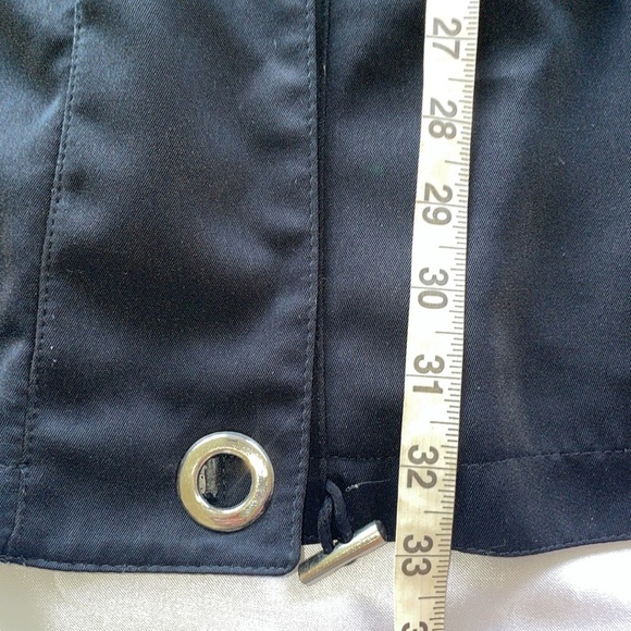 Fleet Street Adjustable Waist Coat Raincoat Waterproof Toggles Full Zip Sz Small - Picture 10 of 11